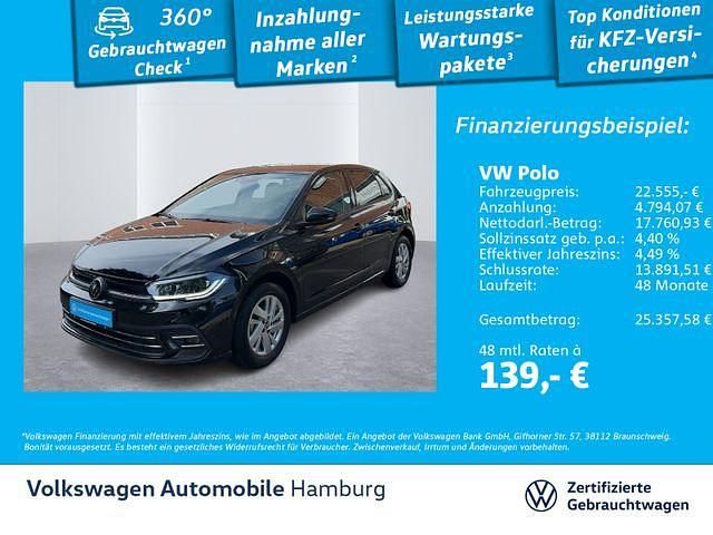Gebraucht VW Polo Style 95 PS (69 kW) 2024 2t deep black perleffekt (metallic) Limousine