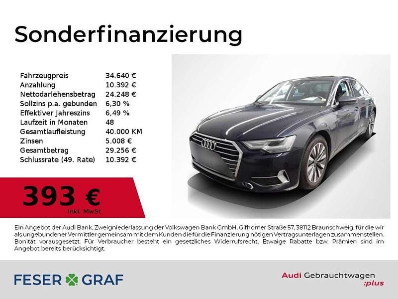 Firmamentblau metallic Gebraucht 2022 Audi A6 Sport Limousine | 34.640 € (Fairer Preis) - Bild 1/2