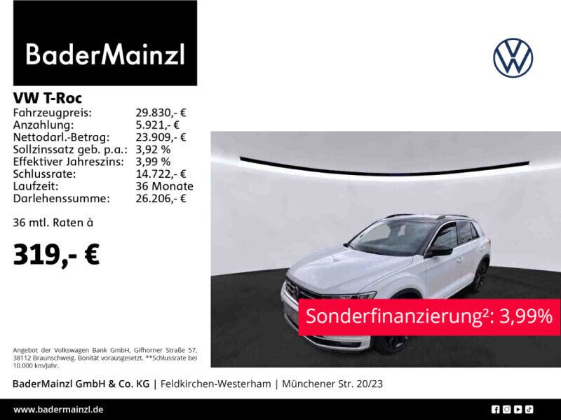 Weiß Gebraucht 2021 VW T-Roc Beats SUV | 29.830 € (Fairer Preis) - Bild 1/3