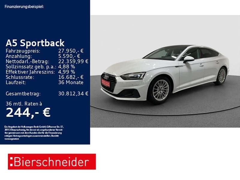 Gebraucht Audi A5 163 PS (119 kW) 2023 Gletscherweiß Coupé