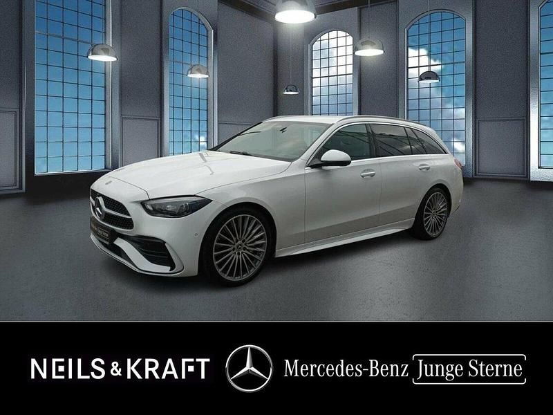 Weiß Gebraucht 2024 Mercedes C200 AMG line Kombi | 43.450 € (Etwas zu teuer) - Bild 1/4