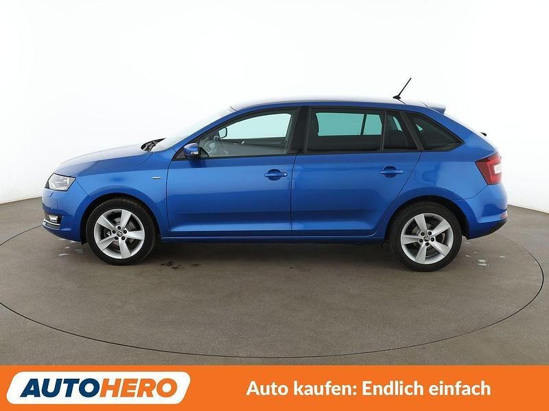Gebraucht Skoda Rapid Clever 95 PS (69 kW) 2018 Blau Kleinwagen