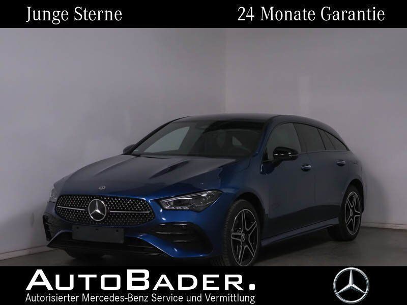970 lack spektralblau Gebraucht 2024 Mercedes CLA250e Shooting Brake Advanced Plus Kombi | 33.765 € (Fairer Preis) - Bild 1/4