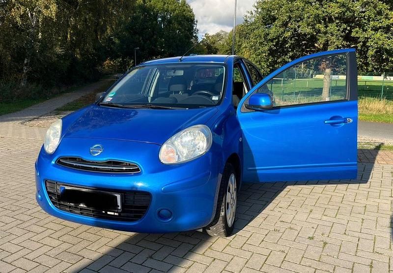 Blau Gebraucht 2011 Nissan Micra Acenta Kleinwagen | 2.099 € (Guter Preis) - Bild 1/4