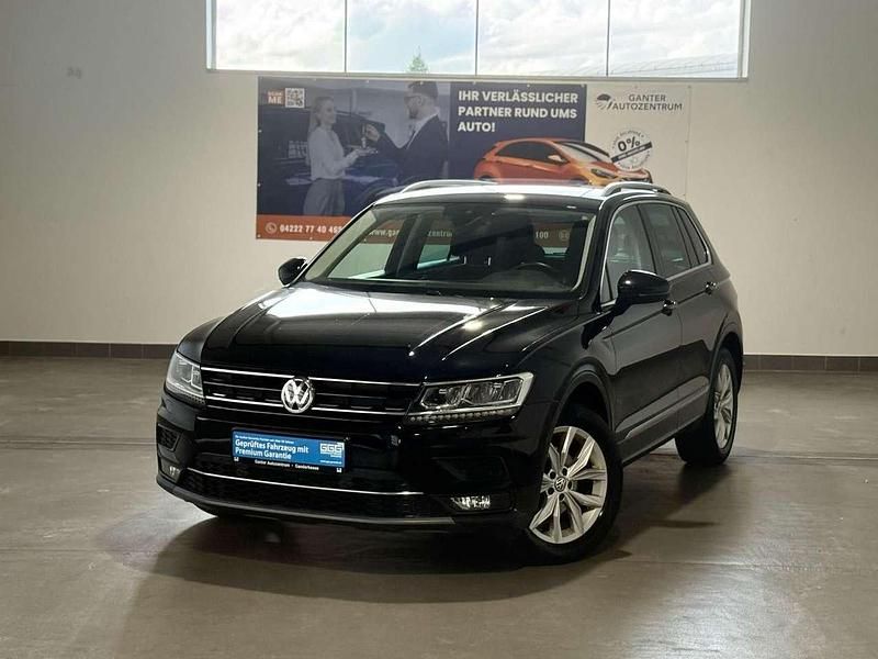Schwarz Gebraucht 2018 VW Tiguan Highline SUV | 19.490 € (Superpreis) - Bild 1/3
