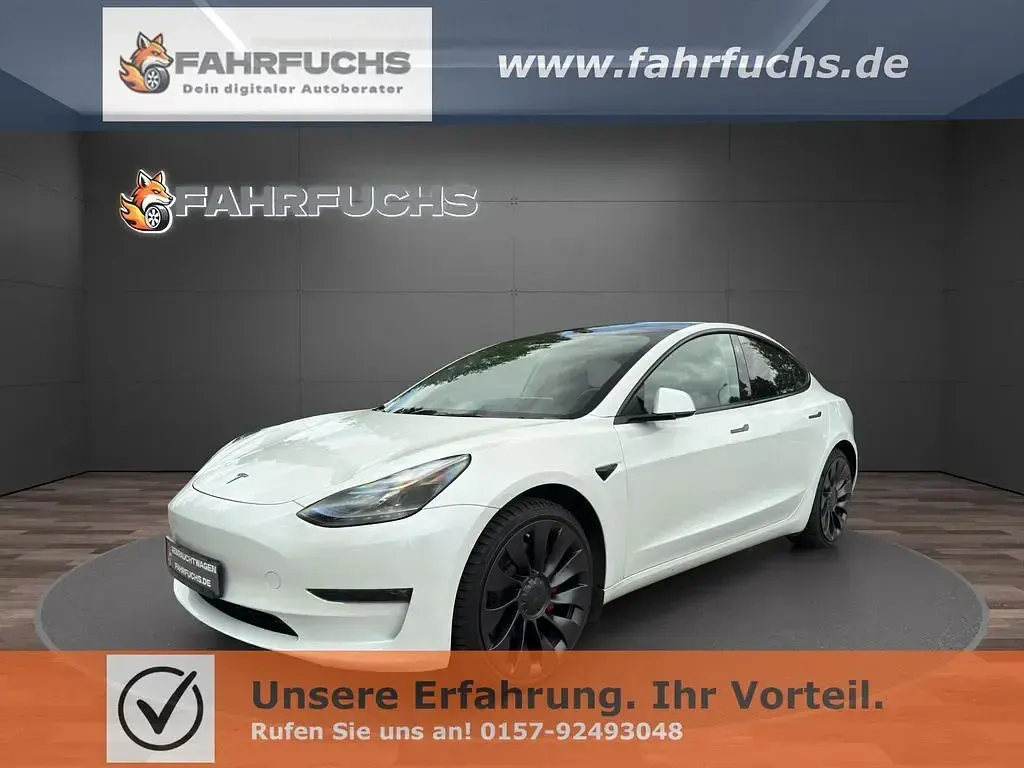 Gebraucht Tesla Model 3 Performance 392 kW (534 PS) 2023 Weiß Limousine