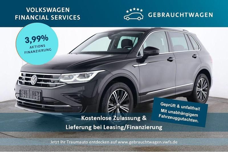 Schwarz Gebraucht 2022 VW Tiguan Elegance SUV | 32.369 € (Fairer Preis) - Bild 1/4