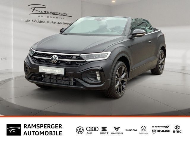 Deep black matt/schwarz Gebraucht 2024 VW T-Roc Cabriolet R-line Cabrio | 39.990 € (Teuer) - Bild 1/4