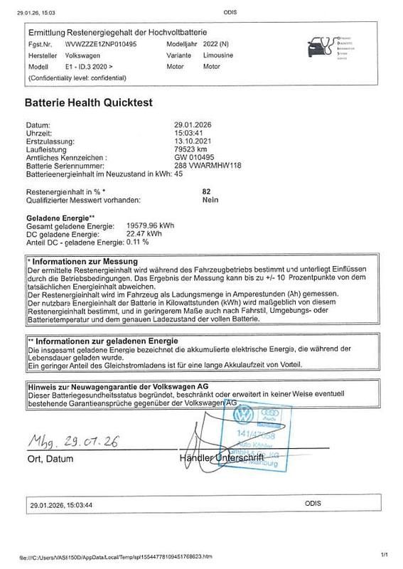 Gebraucht VW ID.3 Pure 110 kW (150 PS) 2021 Grau Kleinwagen