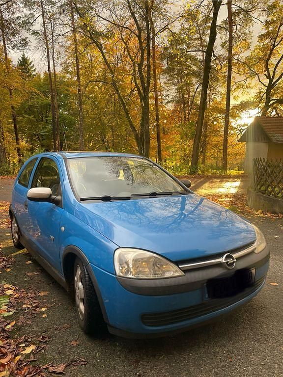 Blau Gebraucht 2003 Opel Corsa Njoy Limousine | 1.280 € (Fairer Preis) - Bild 1/4
