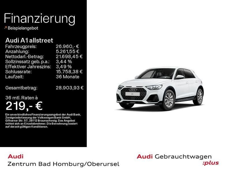 Gletscherweiß metallic Gebraucht 2025 Audi A1 S-Line Limousine | 26.960 € (Fairer Preis) - Bild 1/4