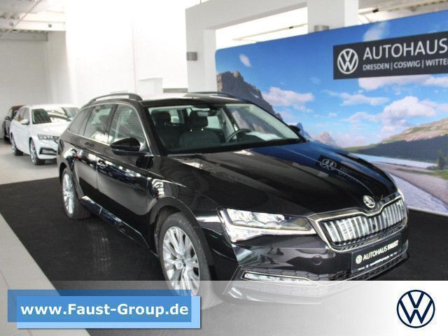 Schwarz perleffekt Gebraucht 2022 Skoda Superb Ambition Kombi | 25.900 € (Guter Preis) - Bild 1/4