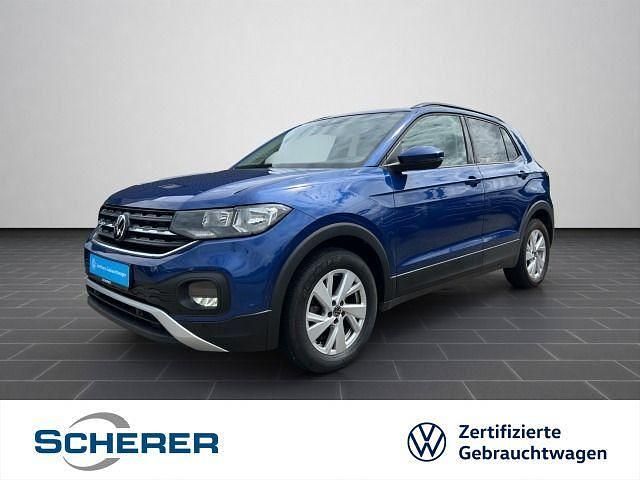 Reef blue metallic (metallic) Gebraucht 2023 VW T-Cross Life SUV | 20.680 € (Superpreis) - Bild 1/4