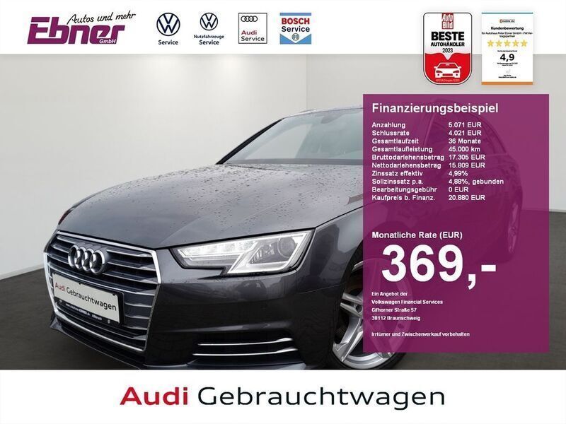 Daytonagrau perleffekt Gebraucht 2017 Audi A4 S-line plus Kombi | 20.880 € (Etwas zu teuer) - Bild 1/4