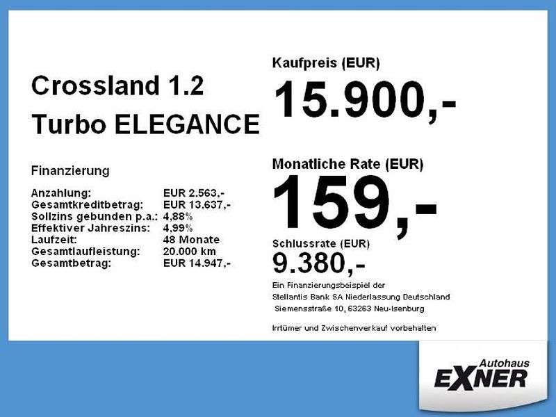 Gebraucht Opel Crossland X Elegance 110 PS (80 kW) 2023 Schwarz SUV