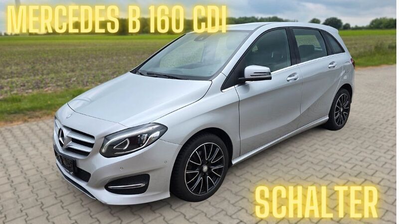Polarsilber metalliclack Gebraucht 2015 Mercedes B160 Van / Kleinbus | 12.980 € - Bild 1/4