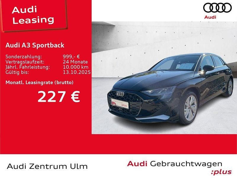 Schwarz Gebraucht 2025 Audi A3 Sportback Advanced Plus Limousine | 28.930 € (Fairer Preis) - Bild 1/4