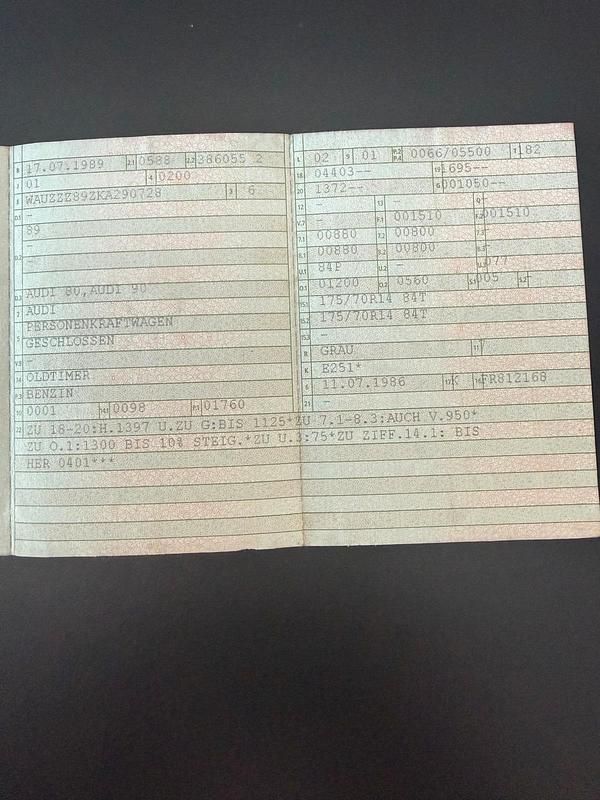 Second-hand Audi 80 90 CP (66 kW) 1989 Gri Berlinǎ