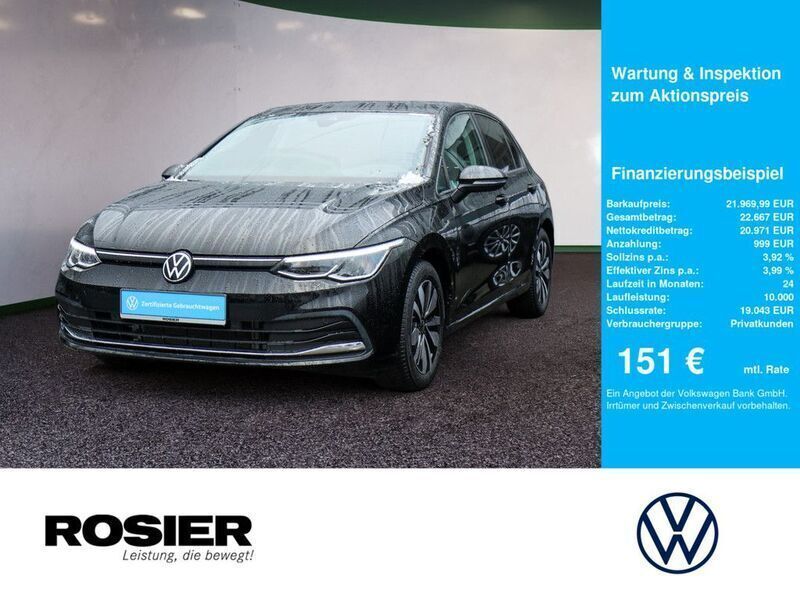 Schwarz / grenadillschwarz Gebraucht 2024 VW Golf VIII Move Limousine | 23.440 € (Guter Preis) - Bild 1/4