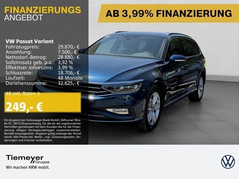 Blau Gebraucht 2023 VW Passat Elegance Kombi | 29.430 € (Fairer Preis) - Bild 1/4
