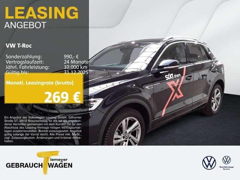 Schwarz Gebraucht 2025 VW T-Roc R-line SUV | 30.660 € (Guter Preis) - Bild 1/4