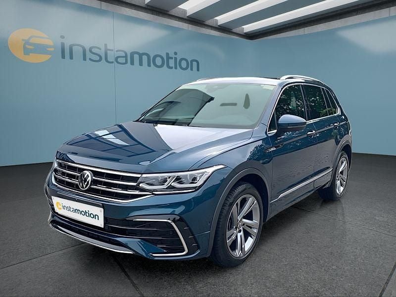 Blau Gebraucht 2021 VW Tiguan SUV | 32.249 € (Fairer Preis) - Bild 1/4