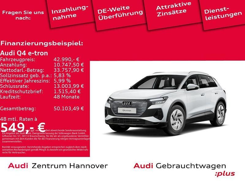 Gebraucht Audi Q4 e-tron Ambiente 210 kW (286 PS) 2024 Gletscherweiß metallic SUV