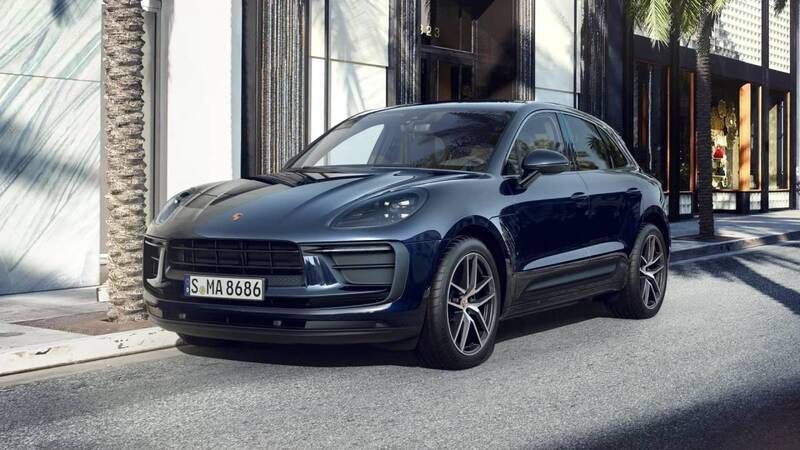 Nachtblaumetallic Gebraucht 2022 Porsche Macan SUV | 71.899 € (Teuer) - Bild 1/4