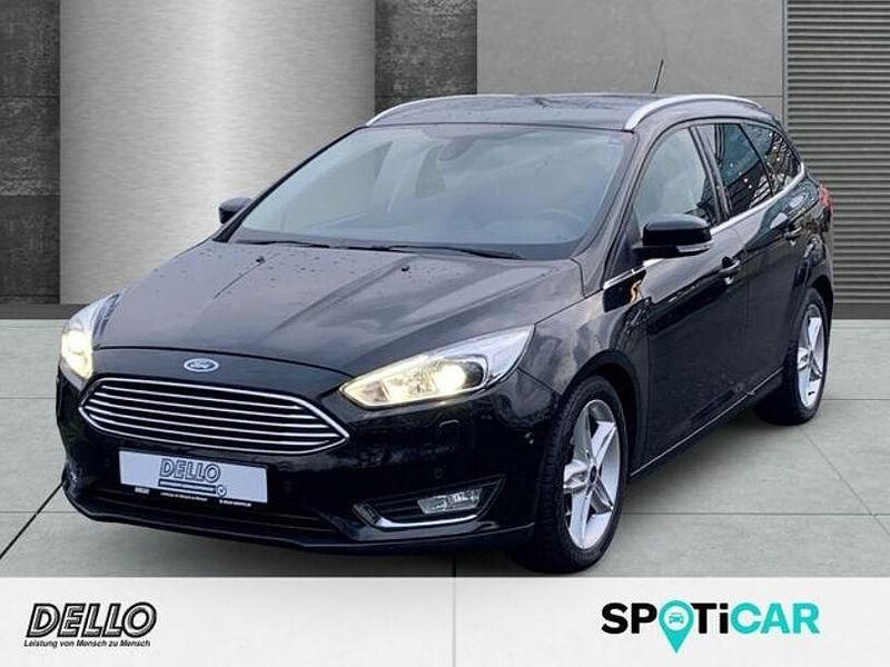 Schwarz Gebraucht 2018 Ford Focus Titanium Kombi | 14.980 € (Fairer Preis) - Bild 1/4