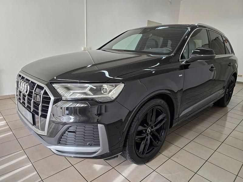 Schwarz Gebraucht 2022 Audi Q7 S-Line SUV | 57.990 € (Superpreis) - Bild 1/4