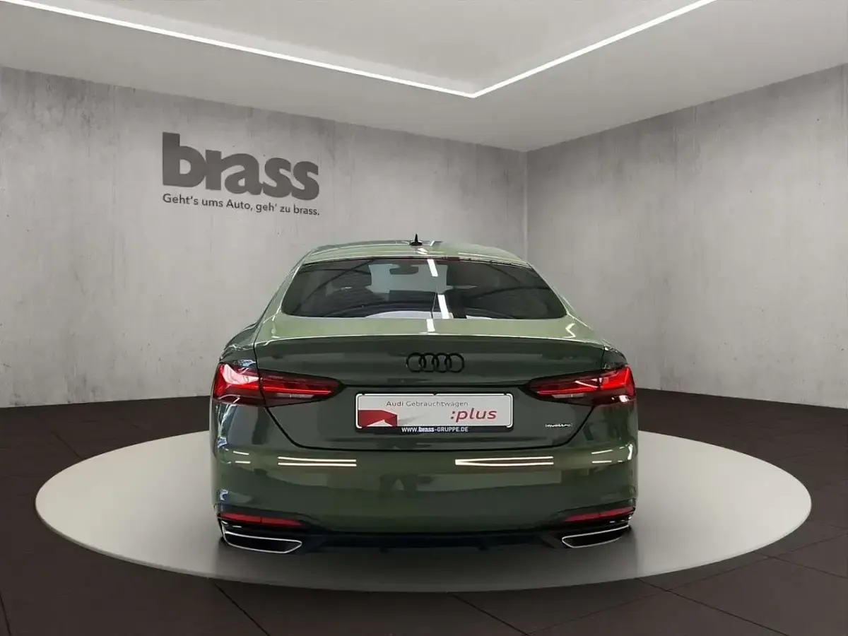 Gebraucht Audi A5 Advanced Plus 265 PS (194 kW) 2023 Distriktgrün metallic Coupé
