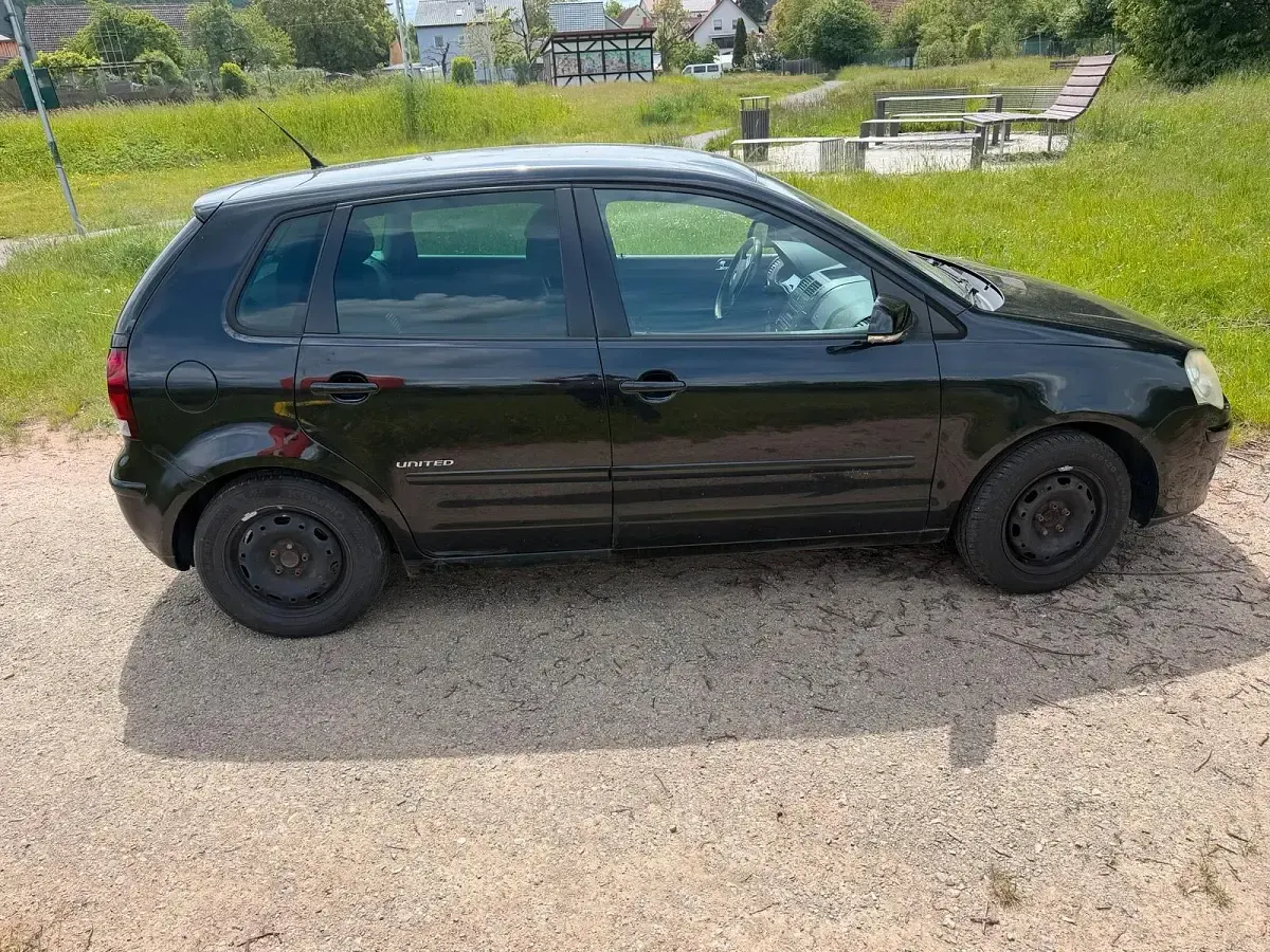 Gebraucht VW Polo United 80 PS (58 kW) 2008 Schwarz Kleinwagen
