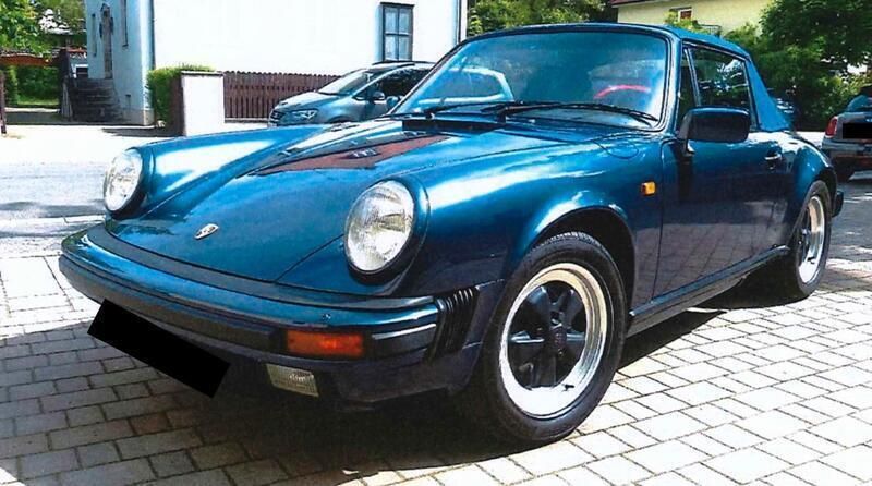 Blau Gebraucht 1986 Porsche 911 Carrera Cabriolet Cabrio | 69.911 € - Bild 1/4