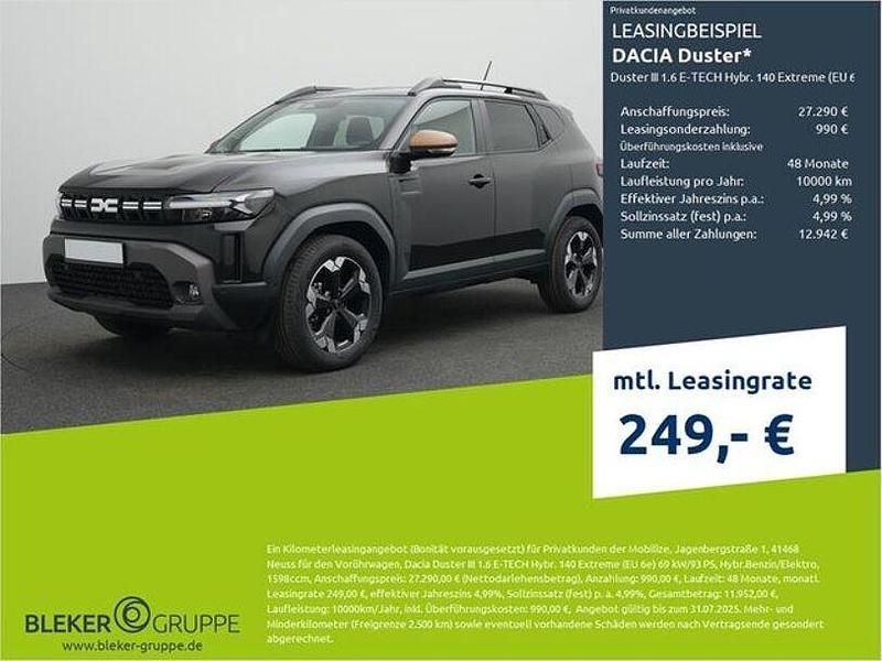 Perlmuttschwarz Gebraucht 2024 Dacia Duster Extreme SUV | 25.280 € (Superpreis) - Bild 1/3