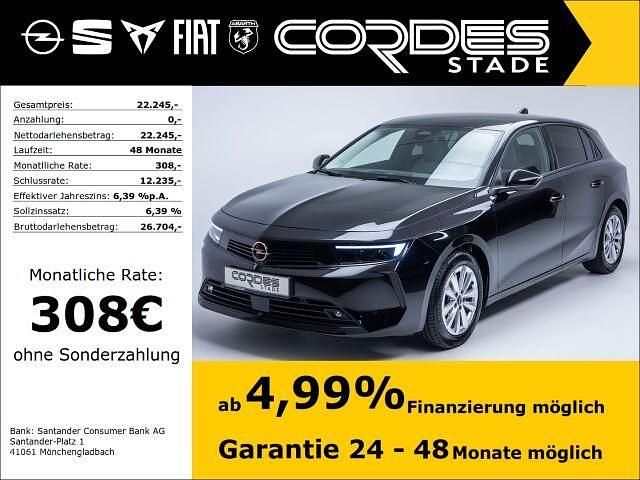 Gebraucht Opel Astra Enjoy 110 PS (80 kW) 2024 Lackierung schwarz perla nera/ Limousine