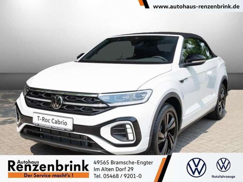 Weiß Gebraucht 2024 VW T-Roc Cabriolet Style Cabrio | 39.990 € (Teuer) - Bild 1/4