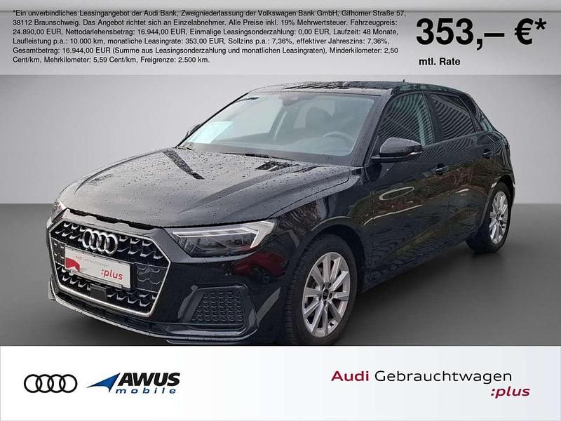 Schwarz / mythosschwarz (metallic) Gebraucht 2025 Audi A1 Sportback Advanced Kleinwagen | 24.890 € (Fairer Preis) - Bild 1/4