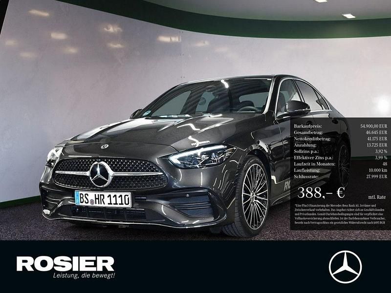 Grau / graphitgrau Gebraucht 2025 Mercedes C220 AMG line Limousine | 54.900 € - Bild 1/4