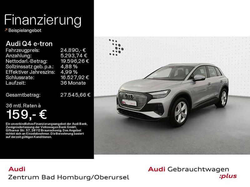 Florettsilber metallic Gebraucht 2022 Audi Q4 e-tron S-Line SUV | 24.890 € (Superpreis) - Bild 1/4