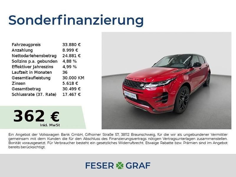 Firenze red Gebraucht 2020 Land Rover Range Rover evoque SUV | 32.890 € (Fairer Preis) - Bild 1/4