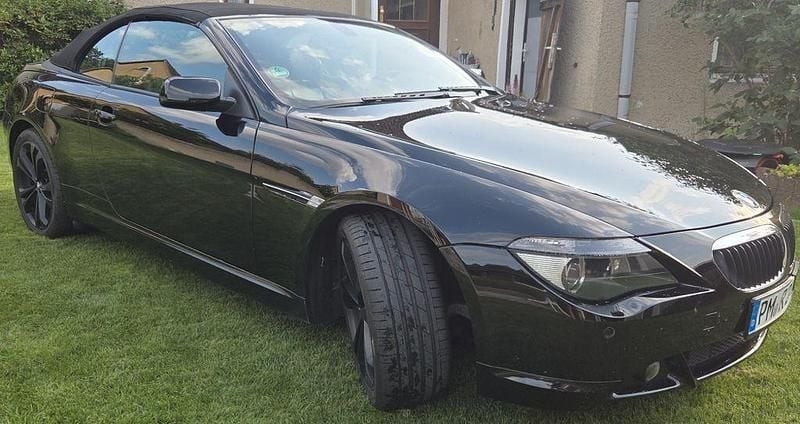 Schwarz Gebraucht 2006 BMW 630 Cabriolet Sport Line Cabrio | 14.900 € (Fairer Preis) - Bild 1/4