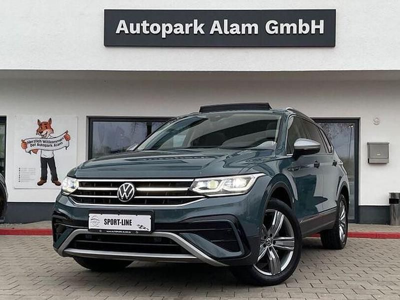Petroleum blue Gebraucht 2022 VW Tiguan Allspace Elegance SUV | 33.999 € (Fairer Preis) - Bild 1/4