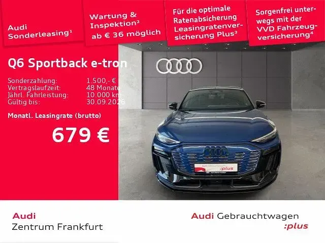 Gebraucht Audi Q6 Sportback e-tron Performance 225 kW (306 PS) 2025 Ascariblau metallic SUV
