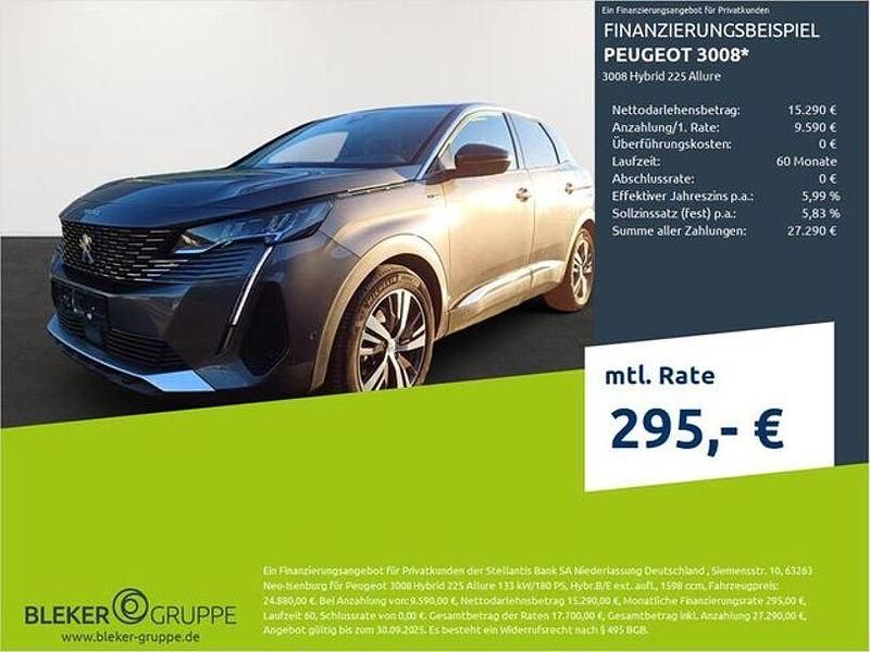 Platingrau Gebraucht 2022 Peugeot 3008 Allure SUV | 24.880 € (Superpreis) - Bild 1/3