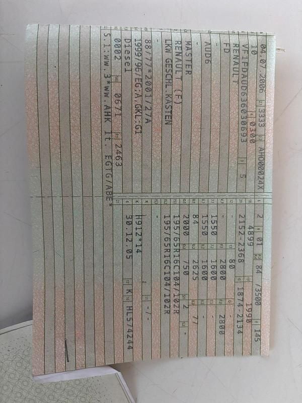 Gebraucht Renault Master 120 PS (88 kW) 2006 Van / Kleinbus