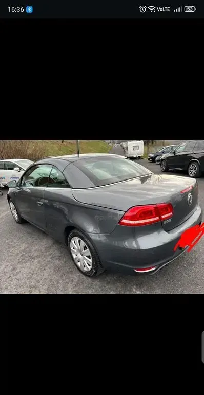 Usata VW Eos 160 CV (117 kW) 2012 Grigio Cabrio