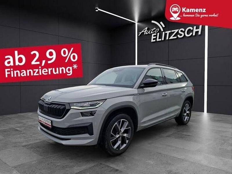 Steelgrau Gebraucht 2022 Skoda Kodiaq SportLine SUV | 31.950 € (Etwas zu teuer) - Bild 1/4