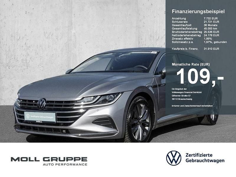 Pyritsilber (metallic) Gebraucht 2024 VW Arteon Elegance Kombi | 31.910 € (Superpreis) - Bild 1/4