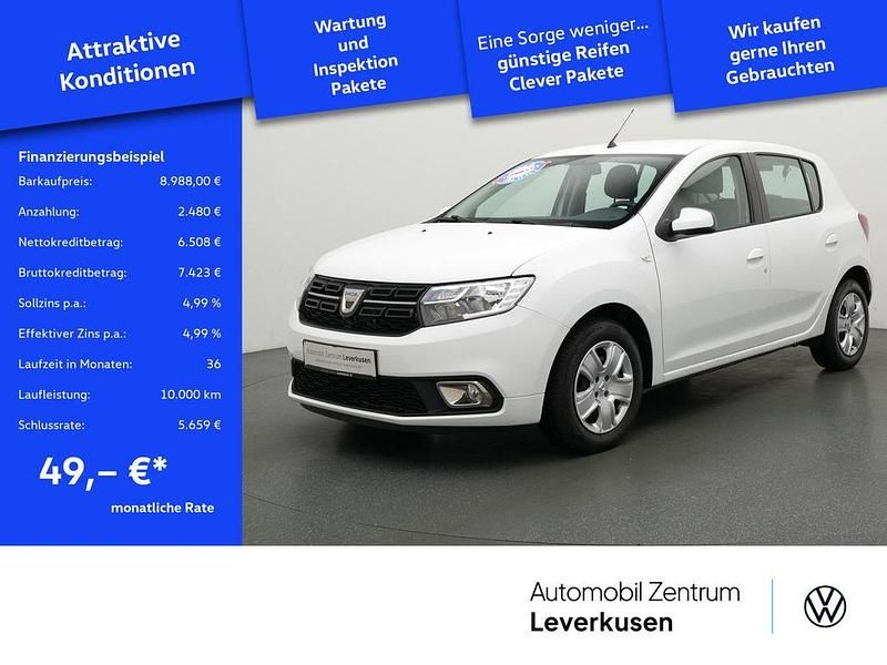 Weiß Gebraucht 2020 Dacia Sandero Comfort Kleinwagen | 8.988 € (Guter Preis) - Bild 1/4