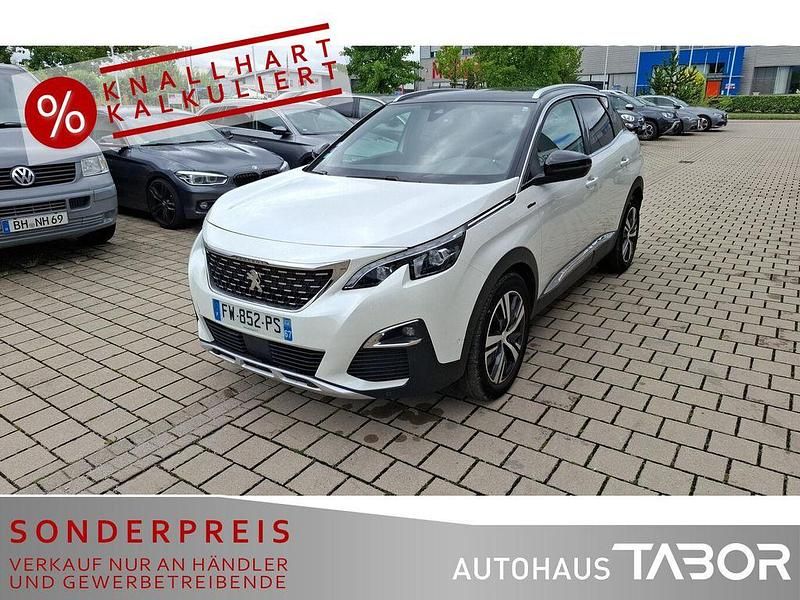 Lack weiss perlglänzend/metall Gebraucht 2020 Peugeot 3008 Allure GT-Line SUV | 15.685 € (Superpreis) - Bild 1/4